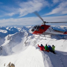 Heli-skiing